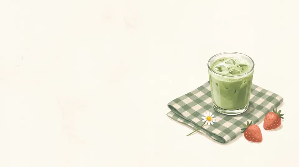 Matcha Picnic wide desktop wallpaper preview